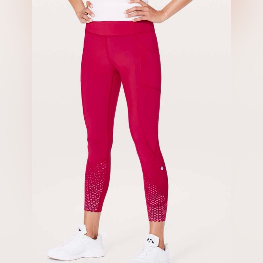 Lululemon Tight Stuff 2 Tight Ruby Red Size 2 - image 3